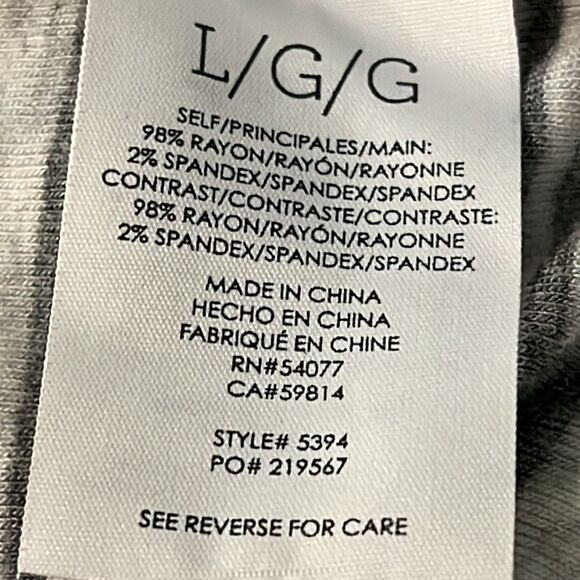 Cabi Top side out tank 5394 Gray Sleeveless Size Large Striped - Picture 7 of 8